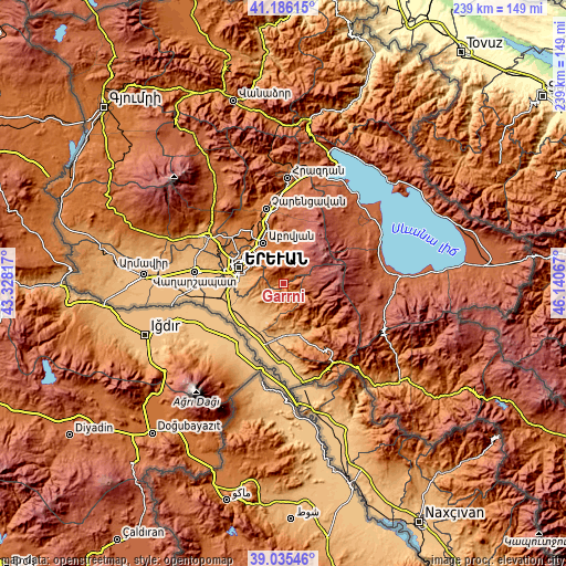 Topographic map of Garrni