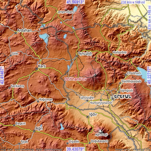 Topographic map of Dzit’hank’ov
