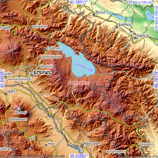 Topographic map of Astghadzor