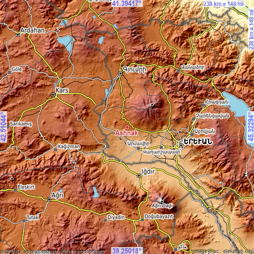 Topographic map of Ashnak