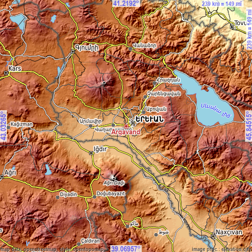 Topographic map of Argavand