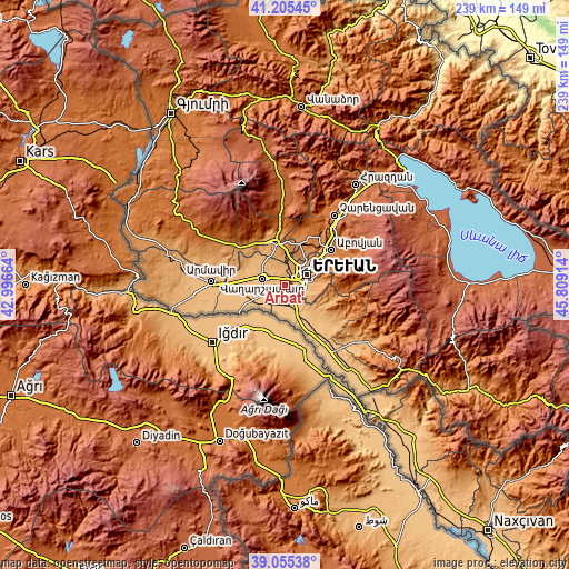 Topographic map of Arbat’