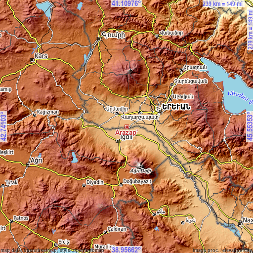 Topographic map of Arazap’