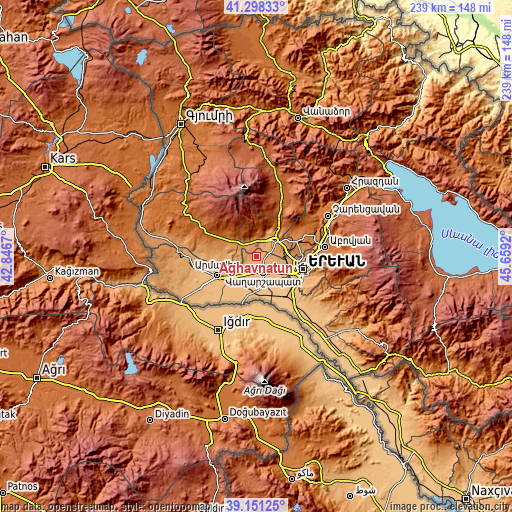 Topographic map of Aghavnatun