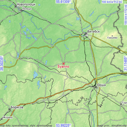 Topographic map of Syanno