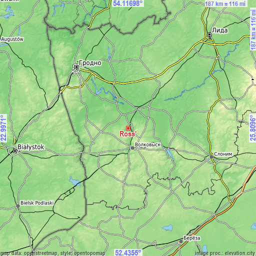 Topographic map of Ross’