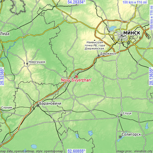 Topographic map of Novy Svyerzhan’