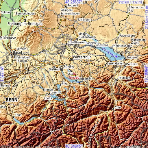 Topographic map of Grüt