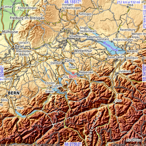 Topographic map of Dorf