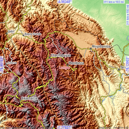 Topographic map of Longar