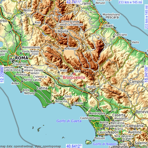 Topographic map of Broccostella