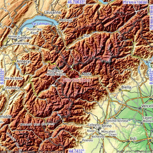 Topographic map of Ville Sur Sarre