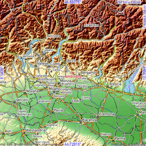 Topographic map of Ambivere