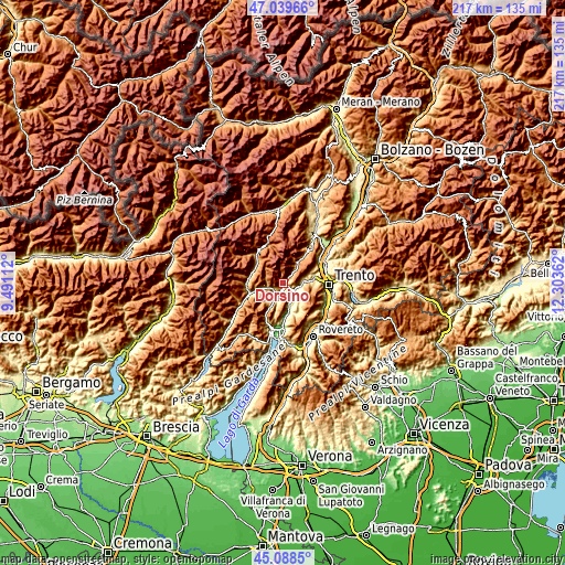 Topographic map of Dorsino