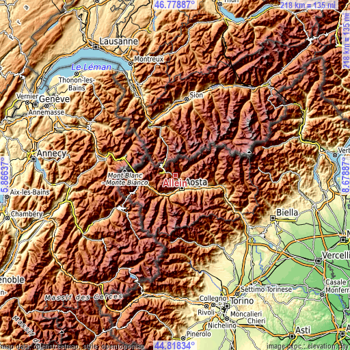 Topographic map of Allein