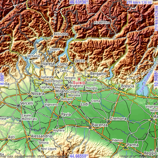 Topographic map of Suisio