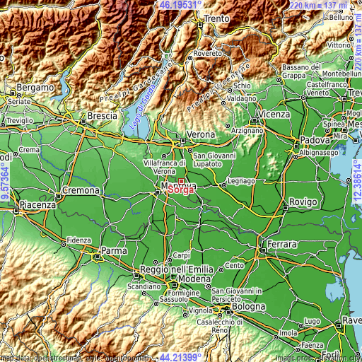 Topographic map of Sorgà