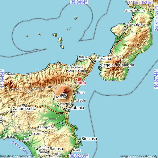 Topographic map of Limina