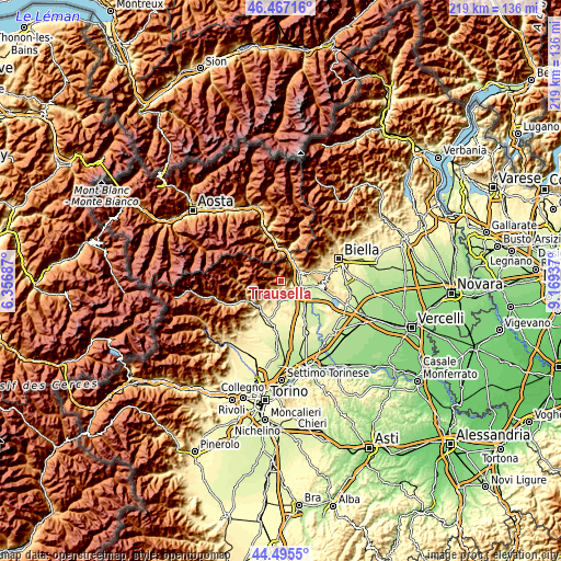 Topographic map of Trausella