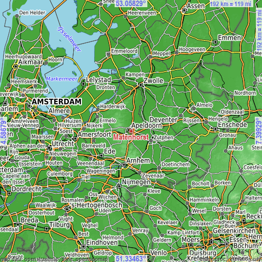 Topographic map of Matenhorst