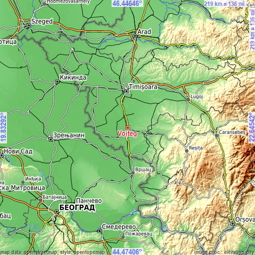 Topographic map of Voiteg