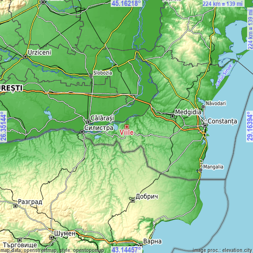 Topographic map of Viile