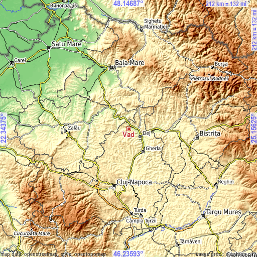 Topographic map of Vad
