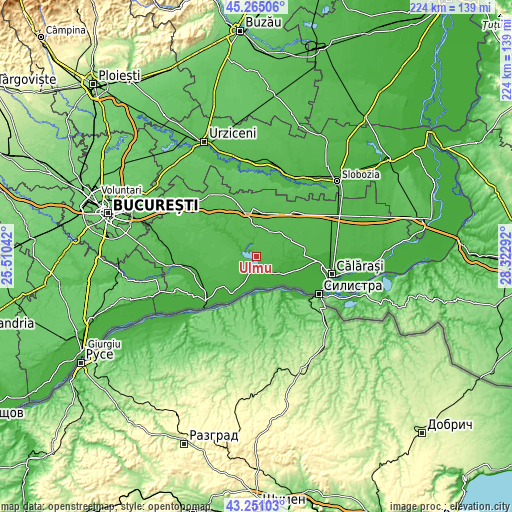 Topographic map of Ulmu