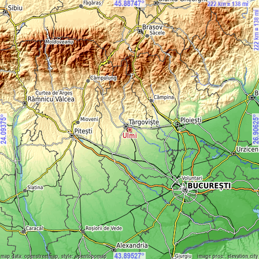 Topographic map of Ulmi