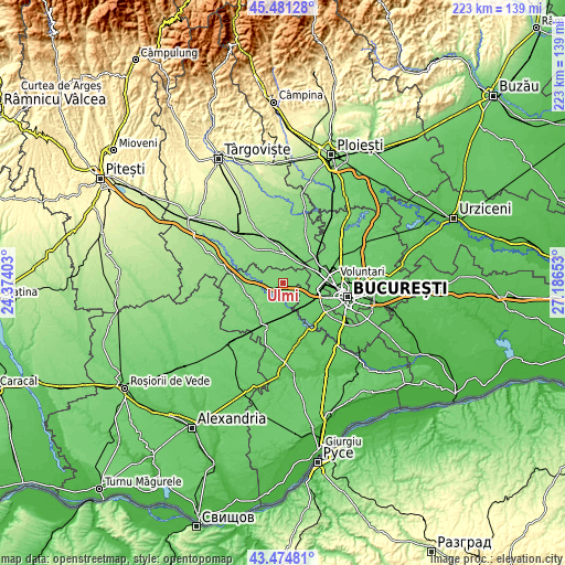 Topographic map of Ulmi