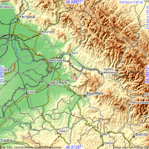 Topographic map of Trip