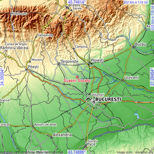 Topographic map of Suseni Socetu