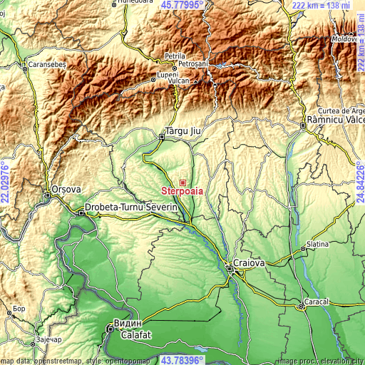 Topographic map of Sterpoaia