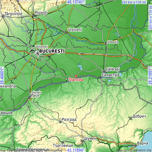 Topographic map of Stancea