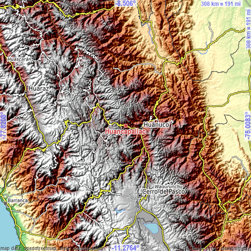 Topographic map of Huancapallac