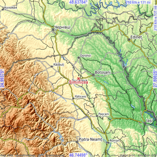 Topographic map of Siminicea