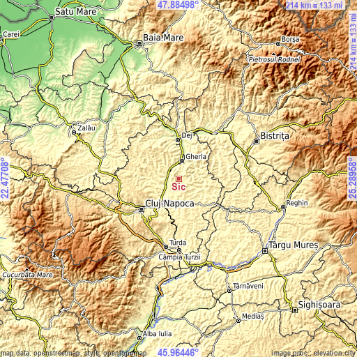 Topographic map of Sic