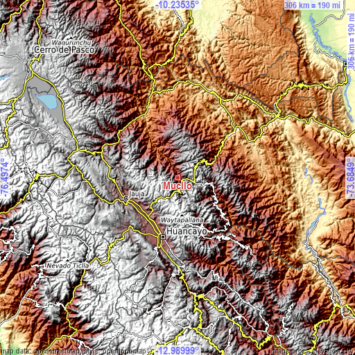 Topographic map of Mucllo