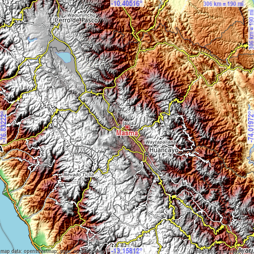 Topographic map of Masma