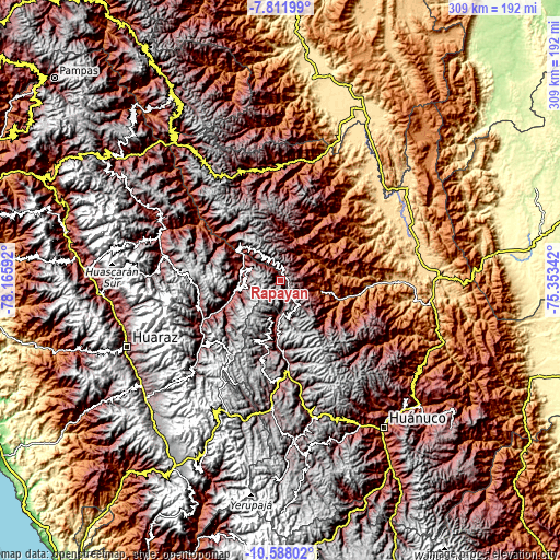 Topographic map of Rapayan
