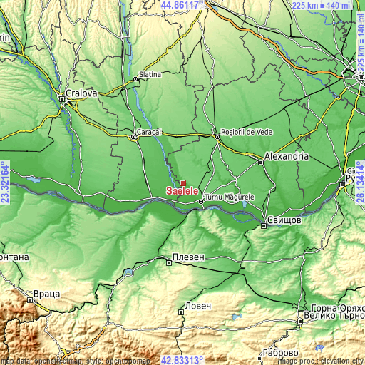 Topographic map of Saelele