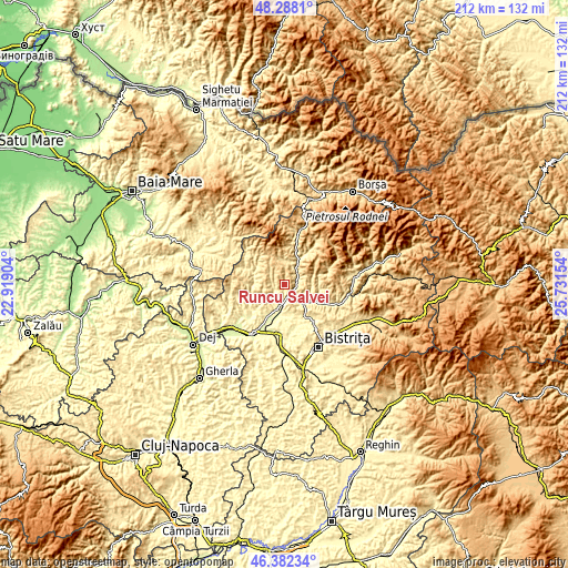 Topographic map of Runcu Salvei