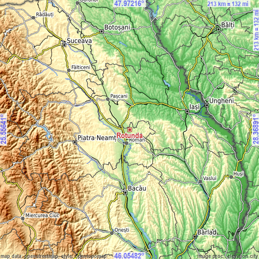 Topographic map of Rotunda