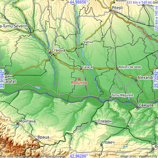 Topographic map of Rotunda