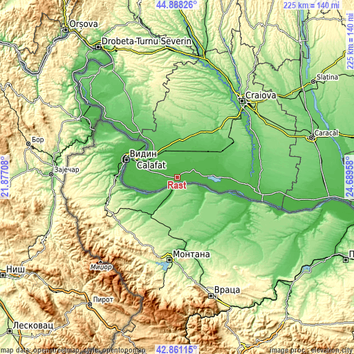 Topographic map of Rast