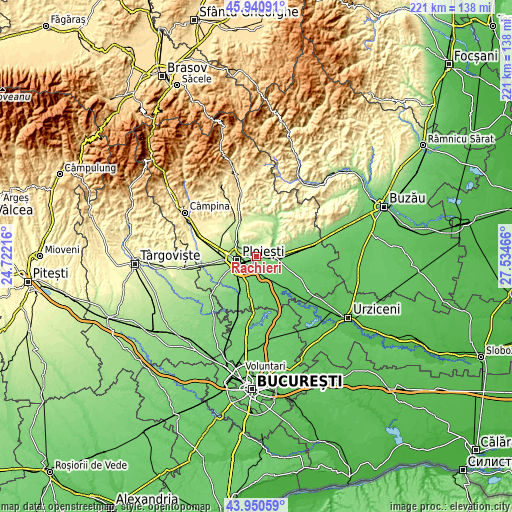 Topographic map of Rachieri