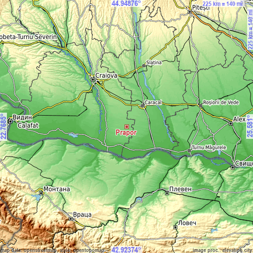 Topographic map of Prapor