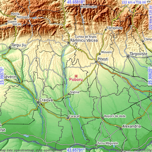 Topographic map of Poboru