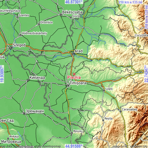 Topographic map of Pişchia