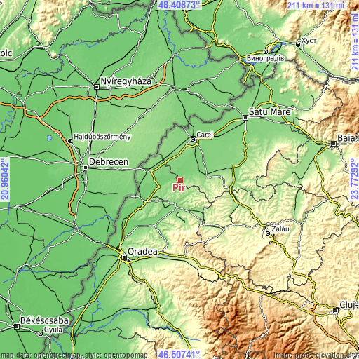 Topographic map of Pir